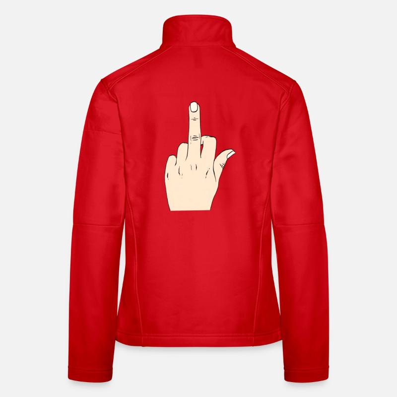 Middle finger mode Women's Softshell Jacket