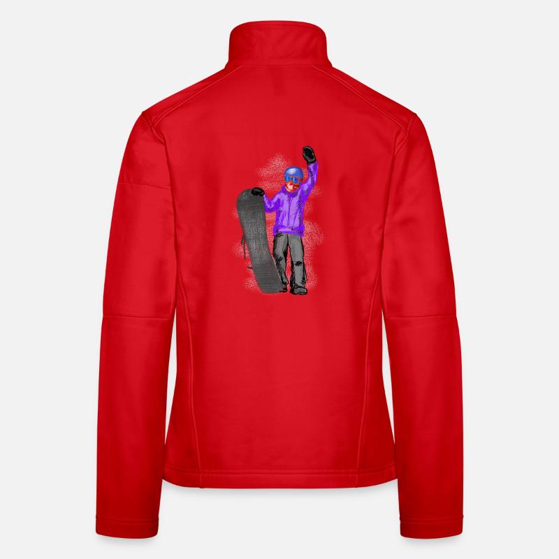 snowboarder Veste en tissu softshell Femme