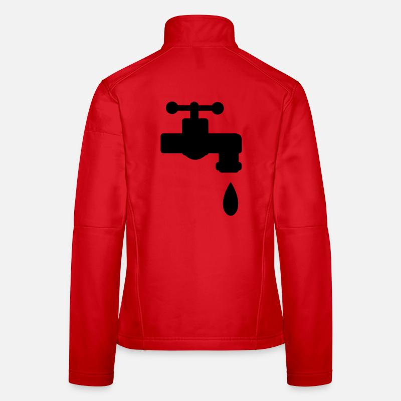 Wasserhahn Wasser Geschenk Frauen Softshelljacke