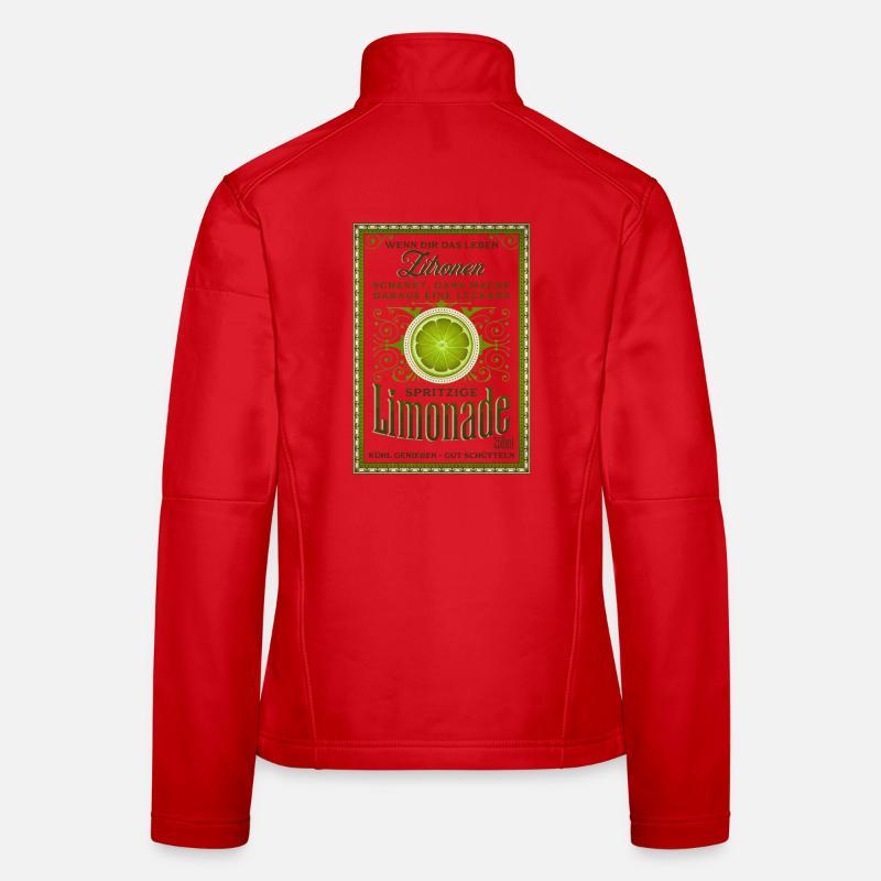 Lustiger Spruch Sommer Wenn dir das Leben Zitronen - Frauen Softshelljacke - Rot