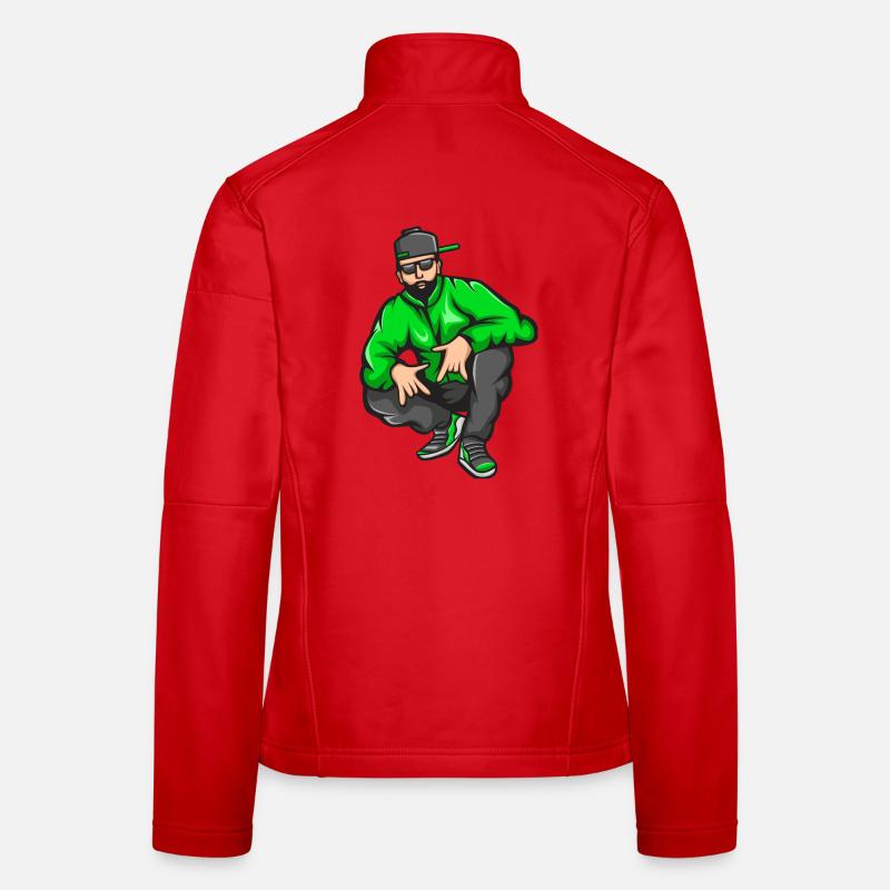 bad boy, rap, rapper, rapper, big up Women's Softshell Jacket