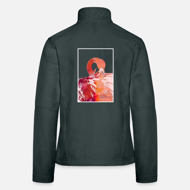 Flamingos Frauen Softshelljacke
