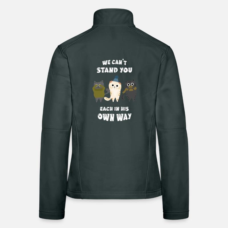 Three ignorant cats Women's Softshell Jacket