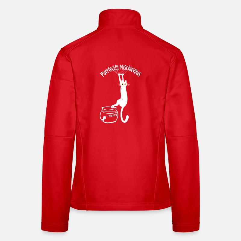 Schnurrend schelmisch Frauen Softshelljacke