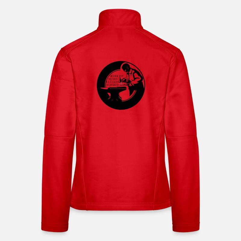 Badge - Chacun est l’architecte de son propre bonheur Veste en tissu softshell Femme