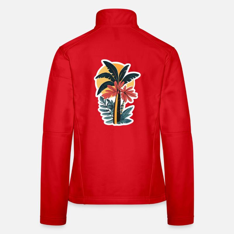 Palm tree Women's Softshell Jacket