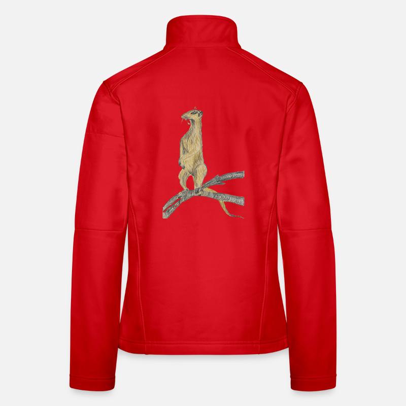 Fantasy birds on branches Women's Softshell Jacket