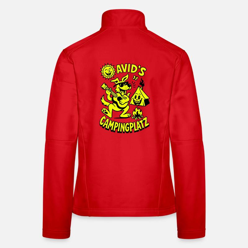 Le camping de David Veste en tissu softshell Femme