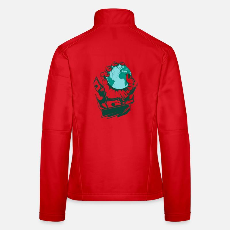 BasedWear - Main de la cupidité Veste en tissu softshell Femme