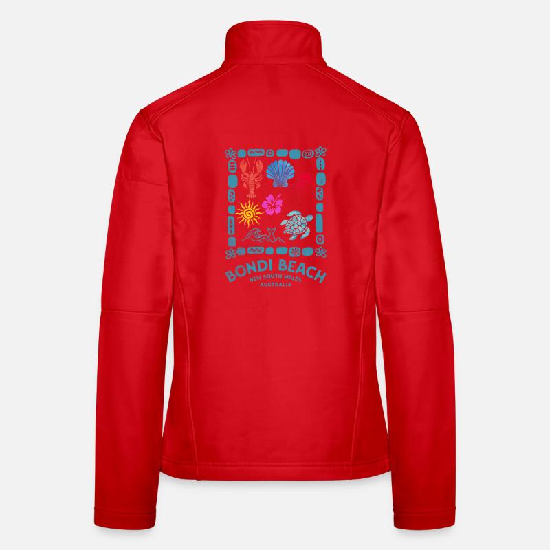 Bondi Beach Muster Australien Frauen Softshelljacke