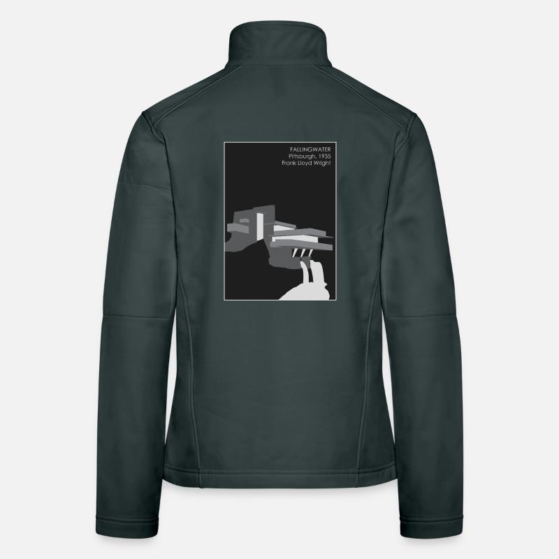 Architecture moderne : Fallingwater Veste en tissu softshell Femme