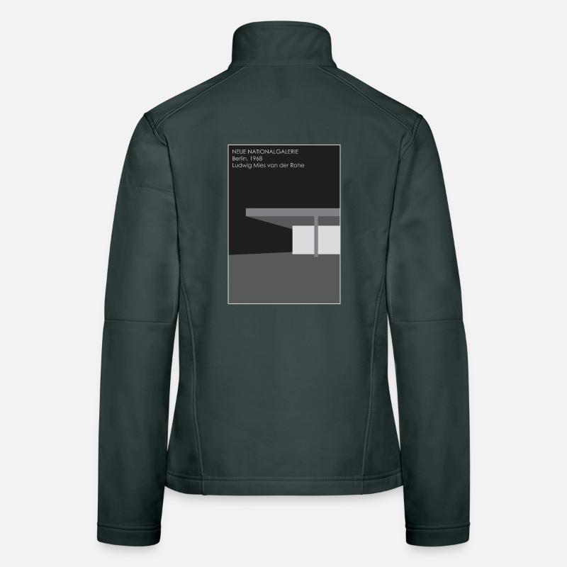 Architecture moderne : Musée des beaux-arts du Canada Veste en tissu softshell Femme