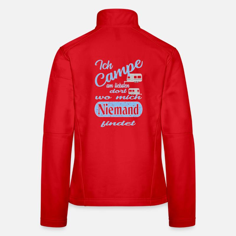 Camping Veste en tissu softshell Femme