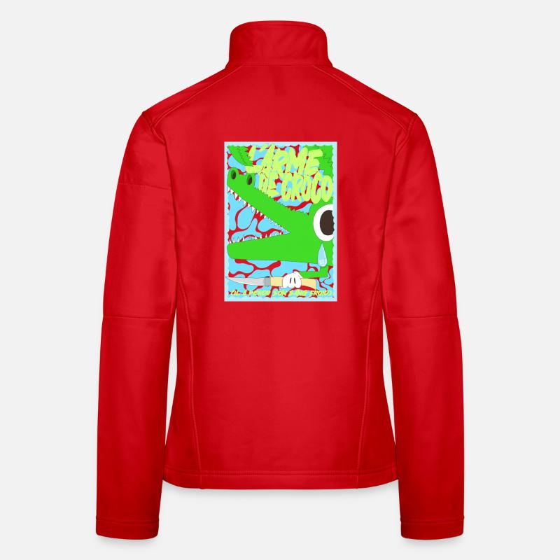 The Crocodile Weapon Word Game Graffiti Funny Women's Softshell Jacket