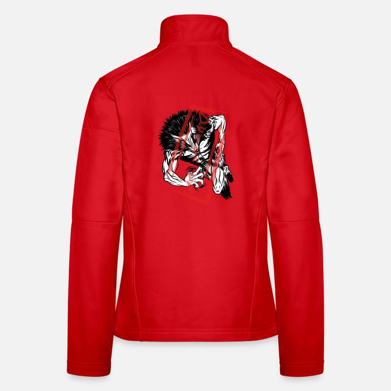Der Besiegte: Werwolf-Monster - Frauen Softshelljacke - Rot