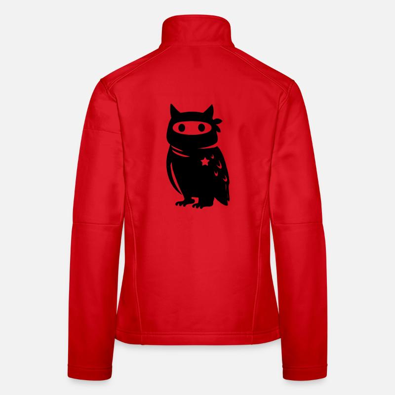Vermummte Eule mit Stern – Antifaschismus Antifa Frauen Softshelljacke