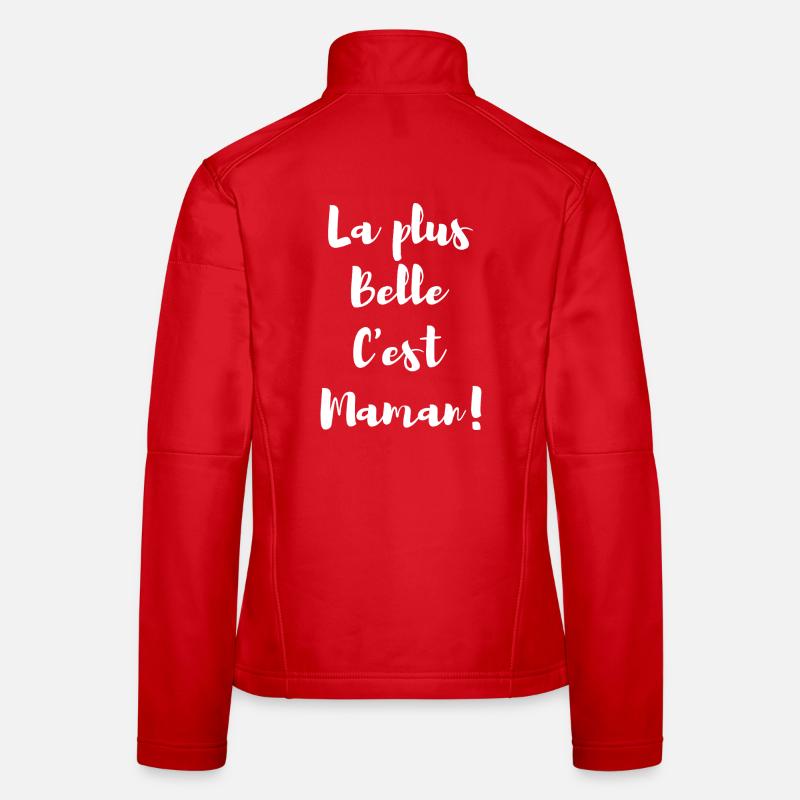 Die schönste ist Maman Blanc Frauen Softshelljacke