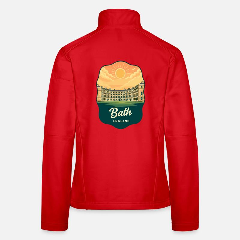 Insigne Retro Sunset Underground de Bath Royal Crescent Veste en tissu softshell Femme