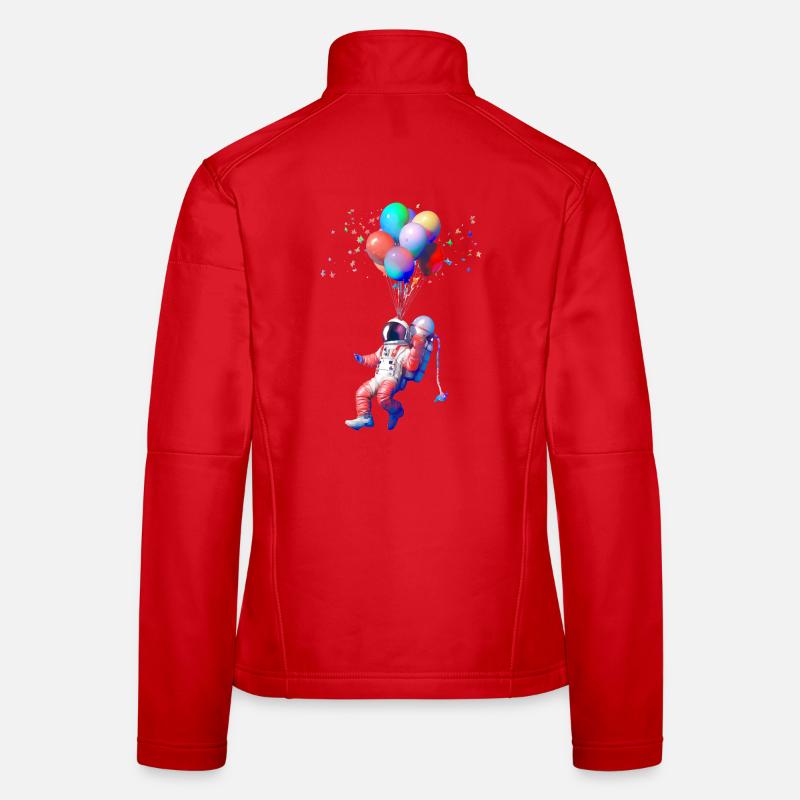 Vol en ballon d’astronaute Veste en tissu softshell Femme