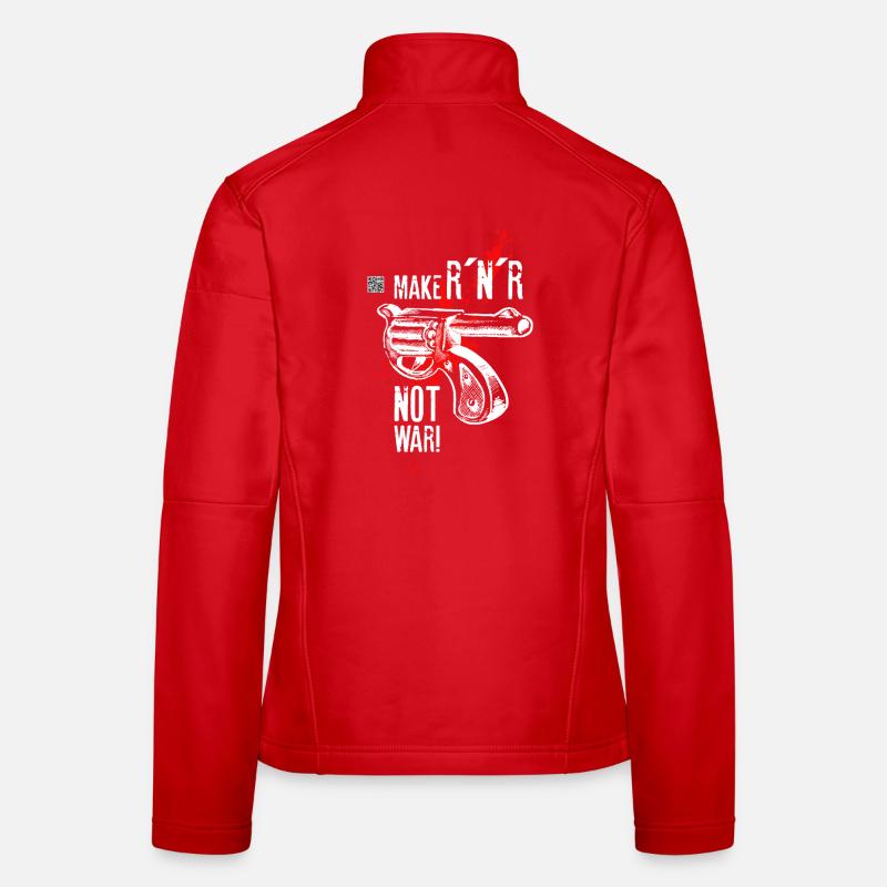 Make Rock´n´Roll Not War "Selfvolver-Version Frauen Softshelljacke