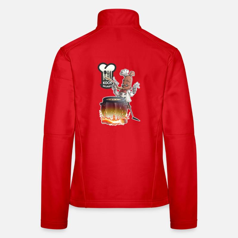 Kochwurst - Frauen Softshelljacke - Rot