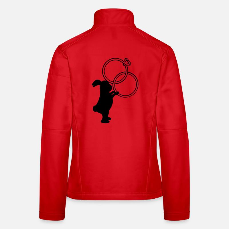 Wedding Rings Wedding Bunny Women's Softshell Jacket