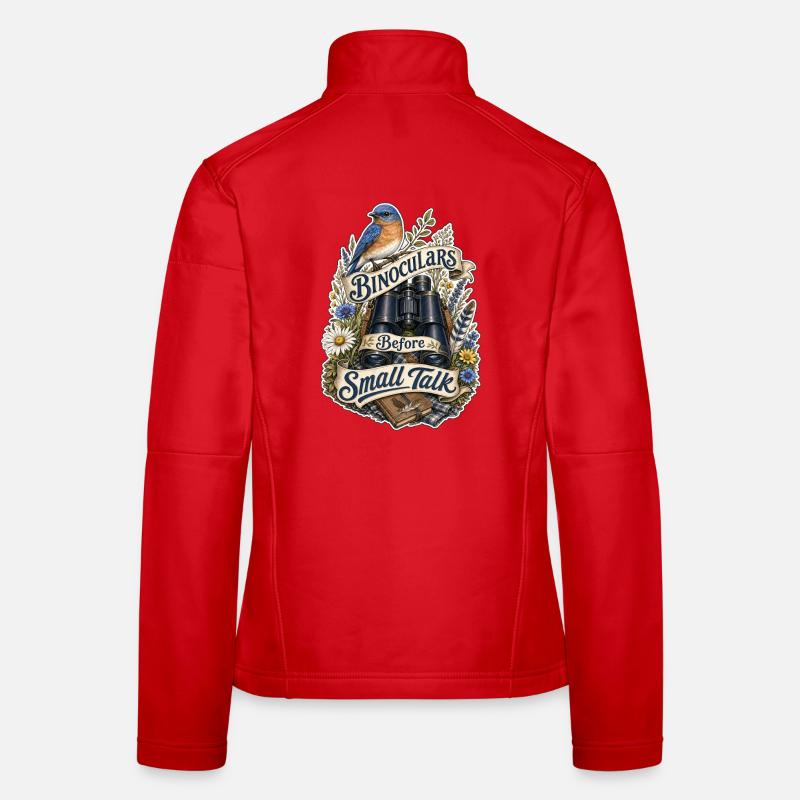 Binoculars Before Small Talk Wolken Frauen Softshelljacke