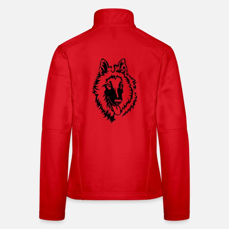 Tervueren Kopf - Frauen Softshelljacke - Rot
