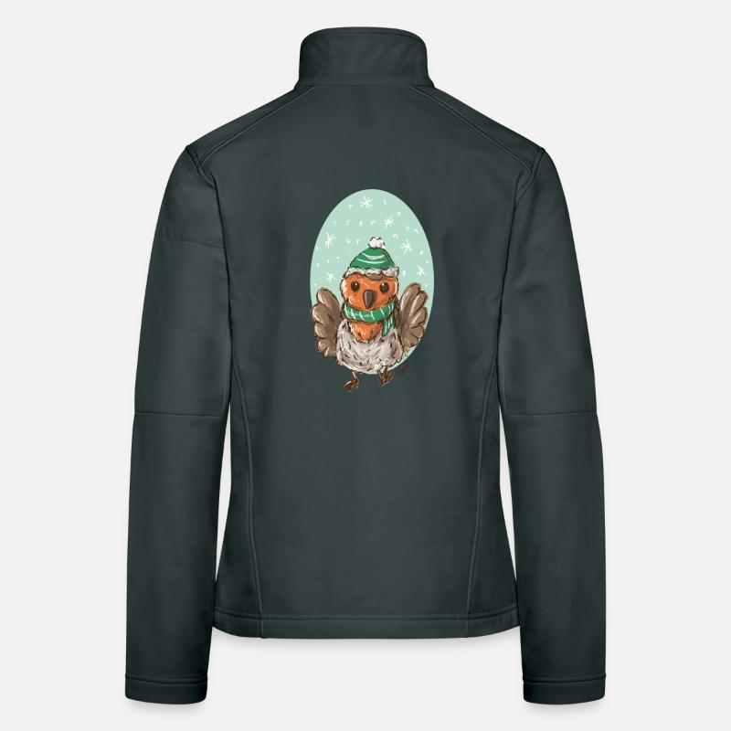 Rotkelchen mit Mütze Frauen Softshelljacke