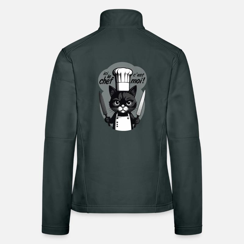 I'm the chef here! Cat Humor Chef Kitchen Women's Softshell Jacket