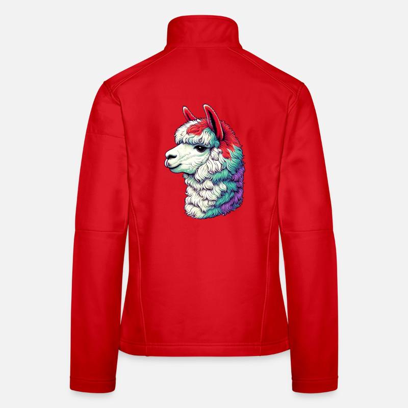 Alpaka - Frauen Softshelljacke - Rot