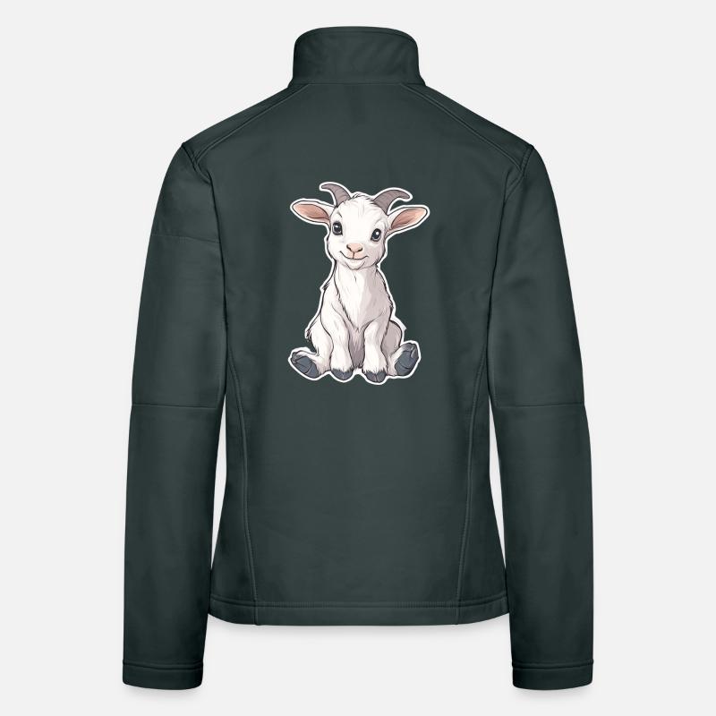 Chèvre Veste en tissu softshell Femme