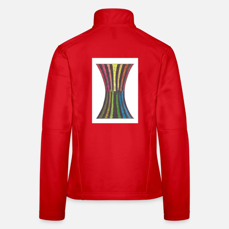 Black_Hole_A5 - Frauen Softshelljacke - Rot