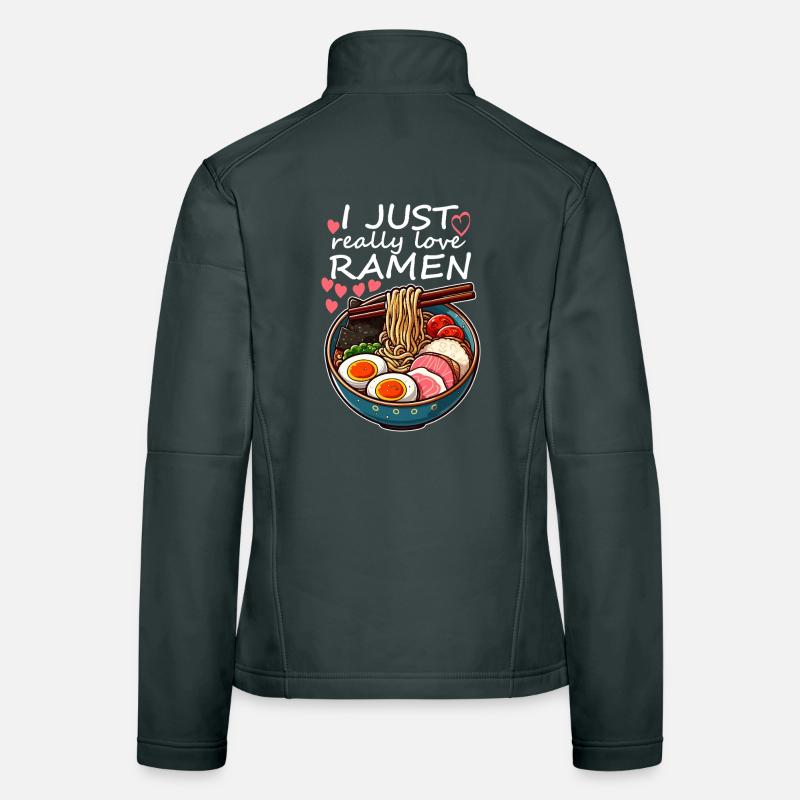Ramen Amour Coloré Veste en tissu softshell Femme