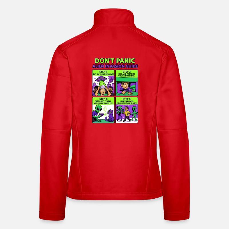 Guide de l’invasion extraterrestre Veste en tissu softshell Femme