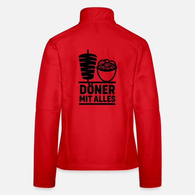 Kebab with everything Women's Softshell Jacket