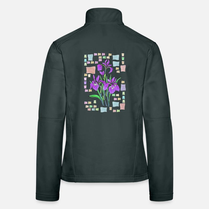 Fleur Veste en tissu softshell Femme