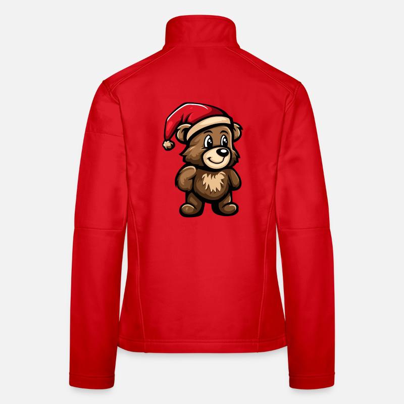 Noël de l’ours Veste en tissu softshell Femme