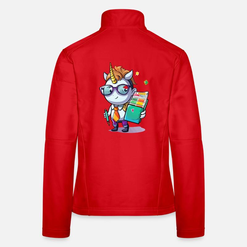 Sorcier de l’école Nerdicorn Veste en tissu softshell Femme