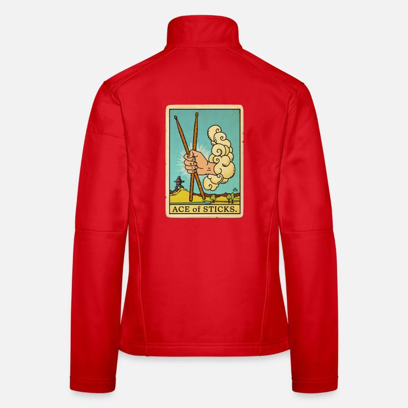 Air Drummers Tarot Veste en tissu softshell Femme