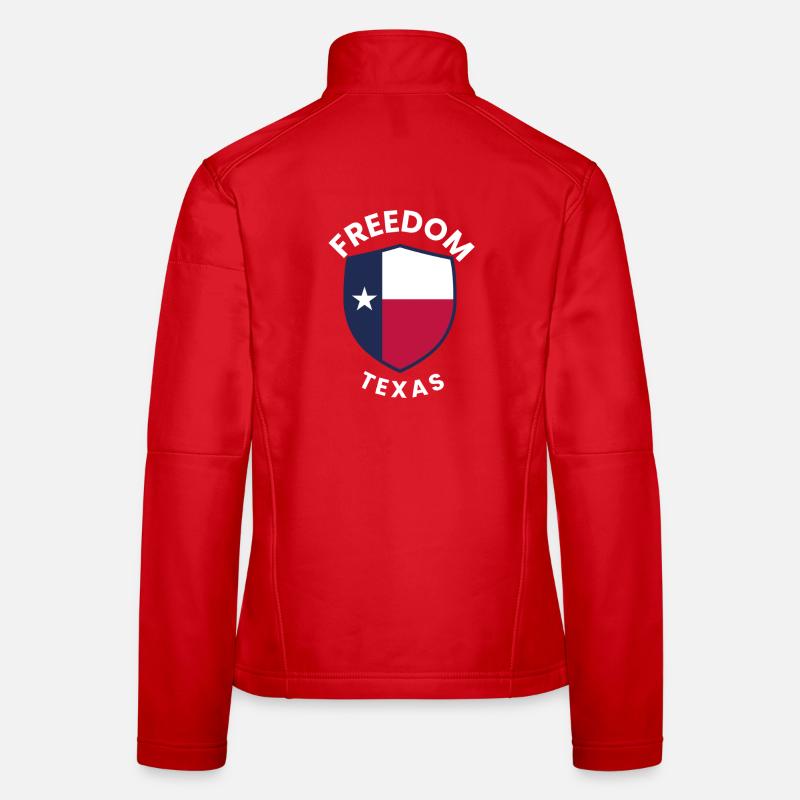 Texas-Schild der Freiheit Frauen Softshelljacke