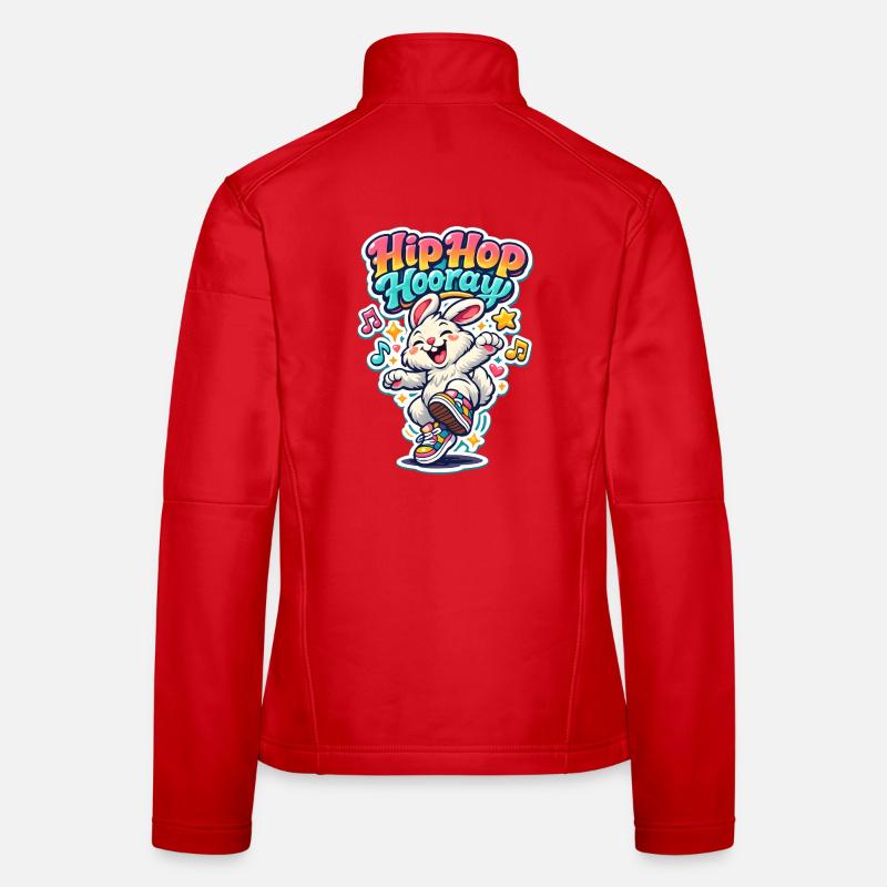 Hip Hop Bunny Bunny Spring Summer Easter Garden Women's Softshell Jacket