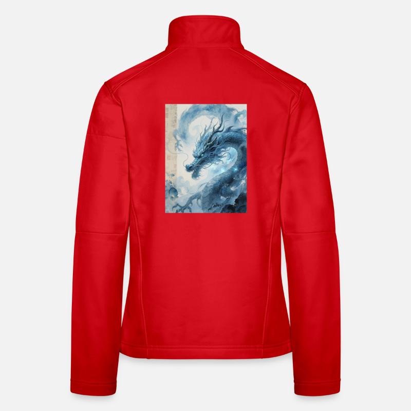 Der Meister der Flut: Blauer Drache – Wirbelwind Frauen Softshelljacke