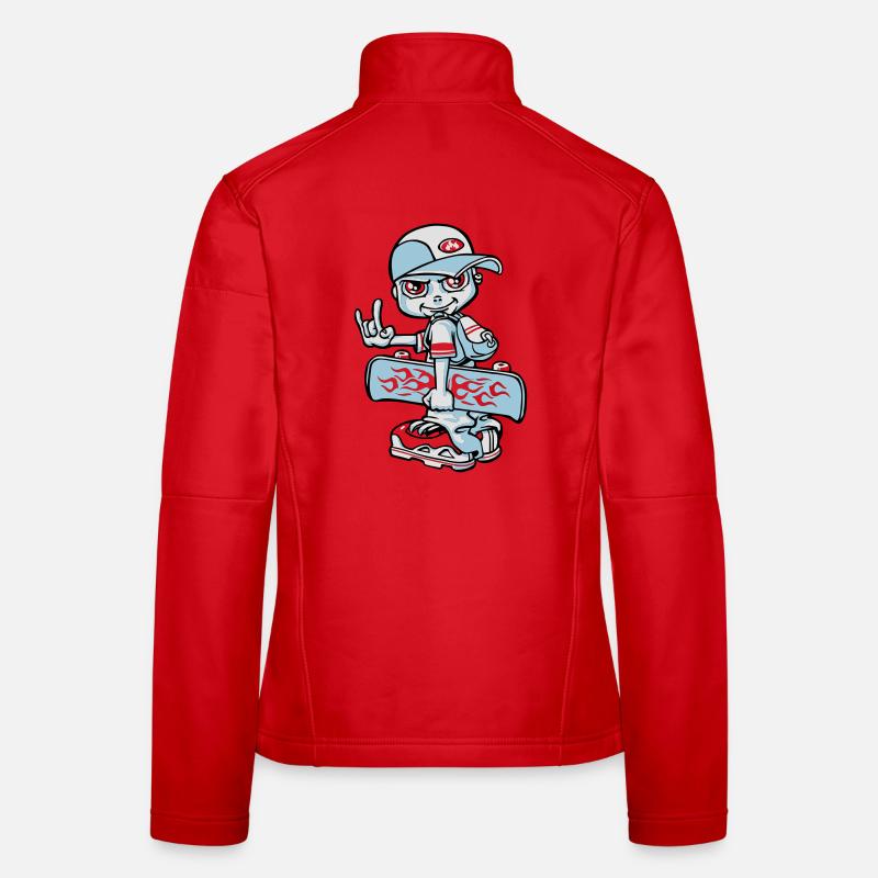 Skater boy flex - Frauen Softshelljacke - Rot