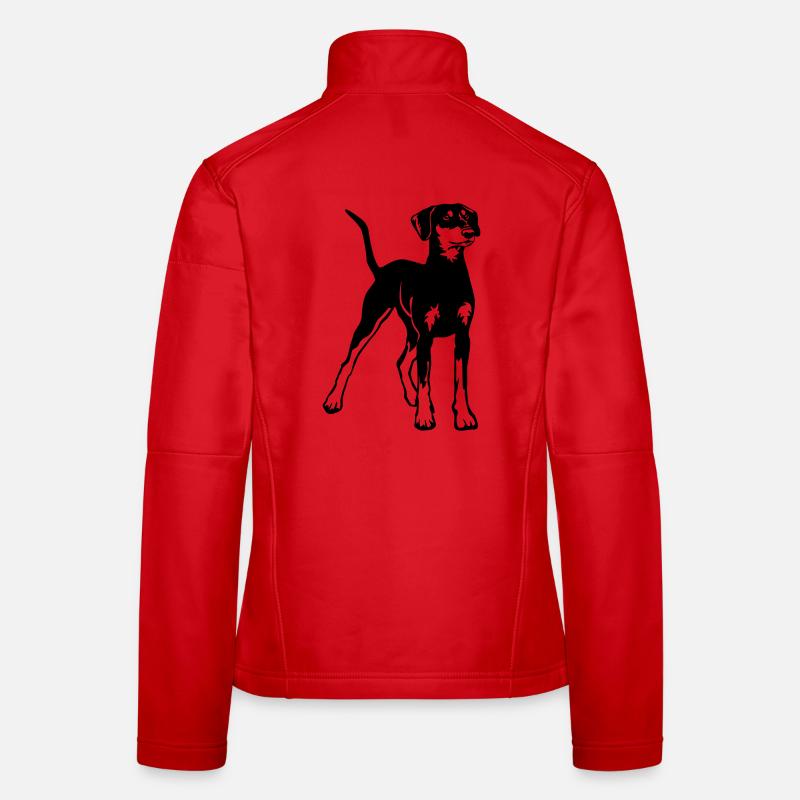 Deutscher Pinscher Frauen Softshelljacke