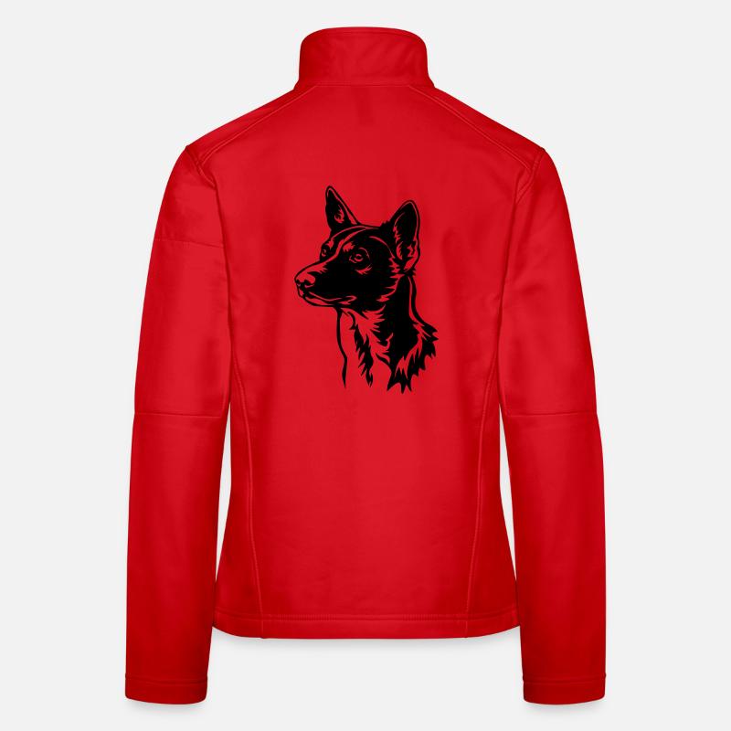 Tête de Basenji Veste en tissu softshell Femme