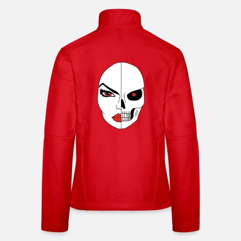 Das Gesicht des Todes Frauen Softshelljacke