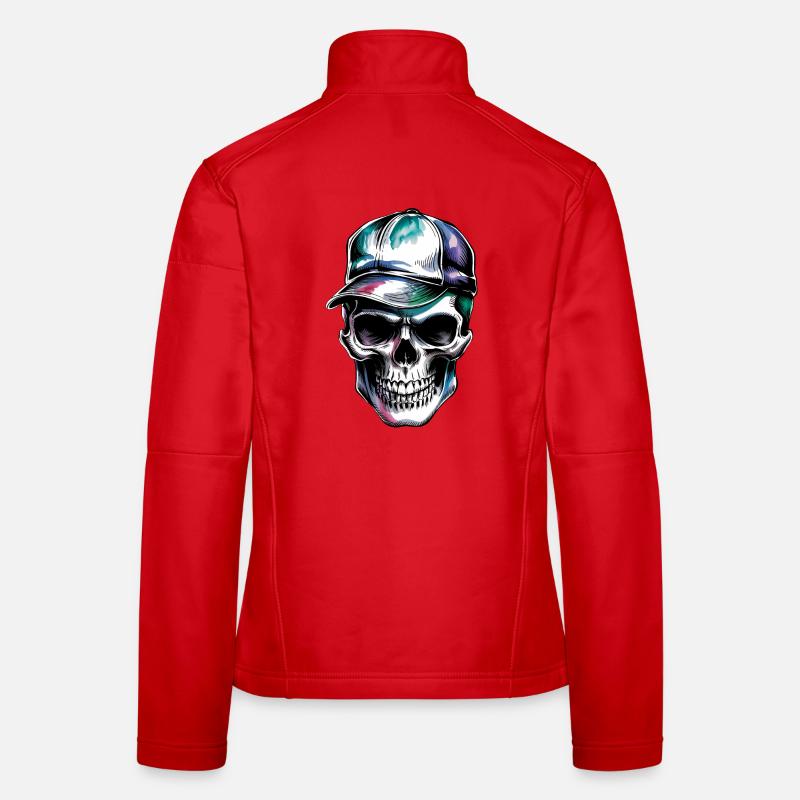 Skull with cap Women's Softshell Jacket