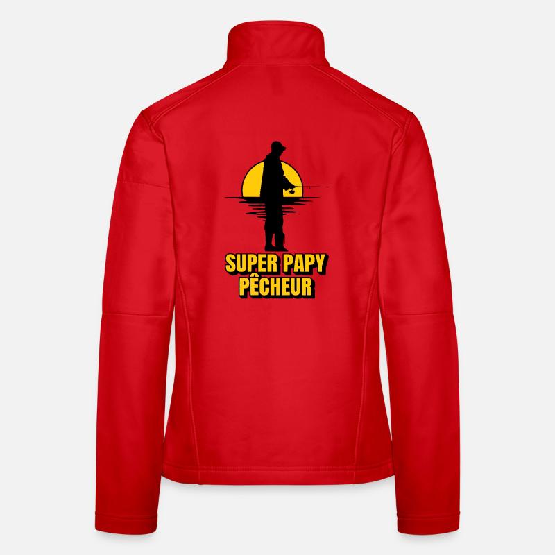 Super papy pêcheur Veste en tissu softshell Femme