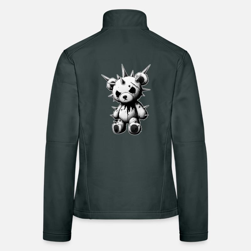 Teddy Gothic à pointes Veste en tissu softshell Femme